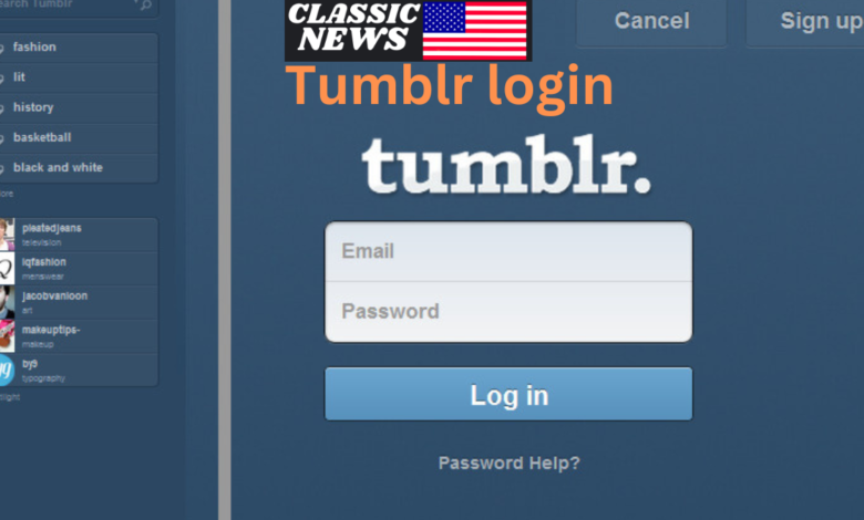 Tumblr login