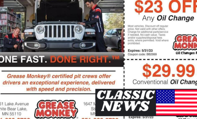 grease monkey oil change price