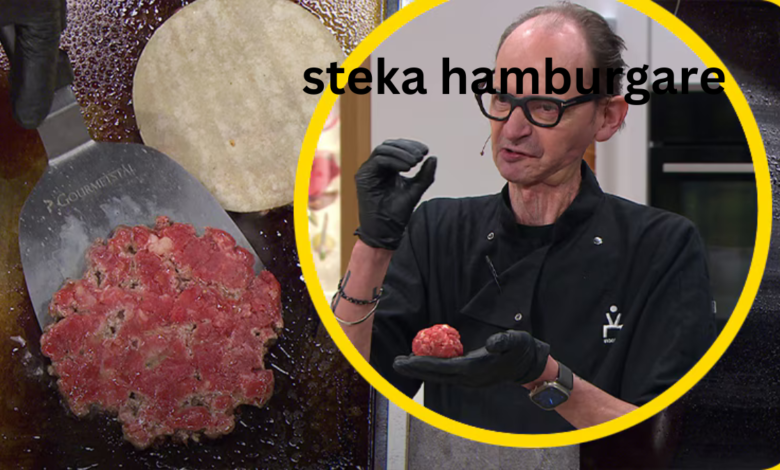 steka hamburgare
